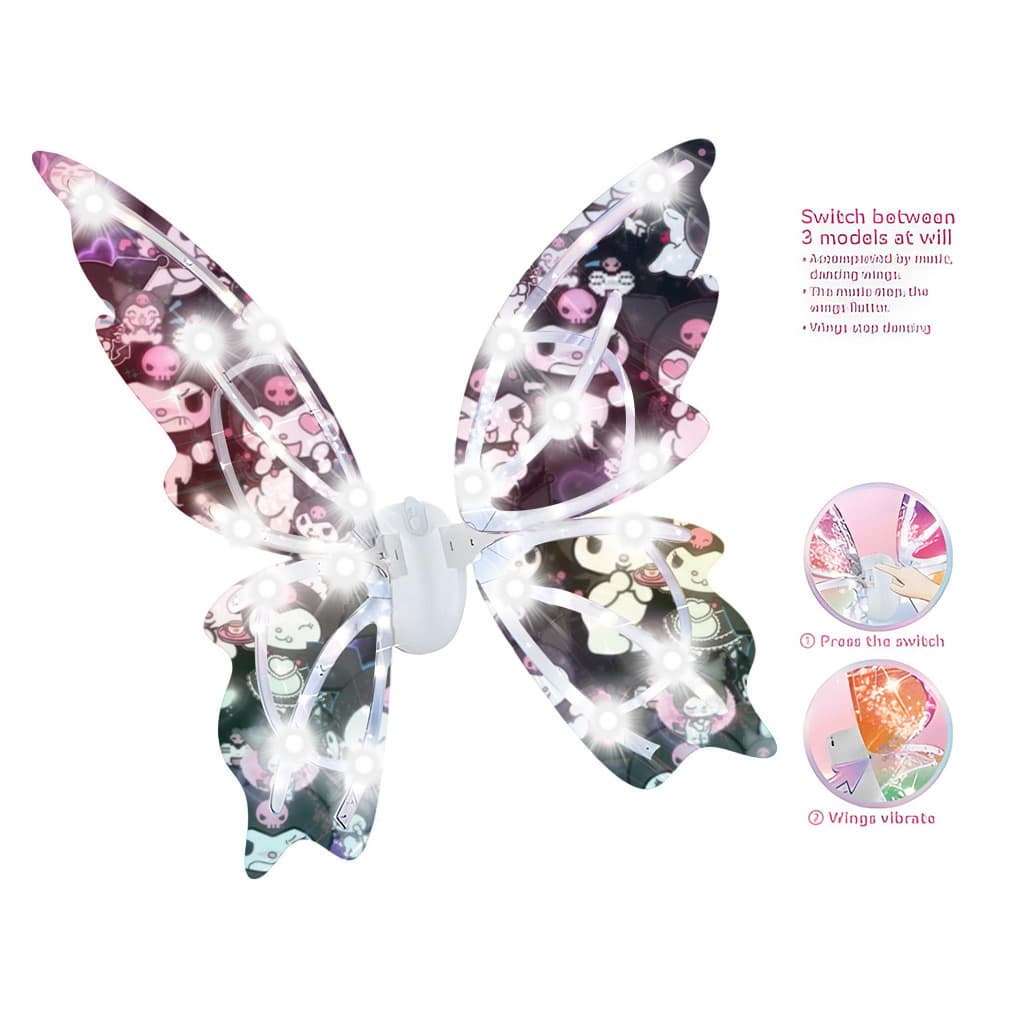 Ailes Magiques Lumineuses pour Enfants Design Stitch Kuromi — صورة 4