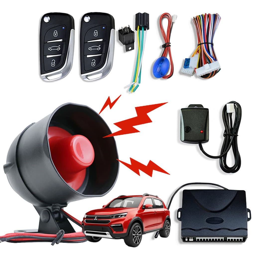Système d'Alarme de Voiture Anti-Vol Centralisé avec Anti-Carjacking - نظام إنذار وأمن السيارات الذكي مع ميزة التثبيت المركزي والتحكم عن بعد - Accessoires Auto/Moto - صورة 1