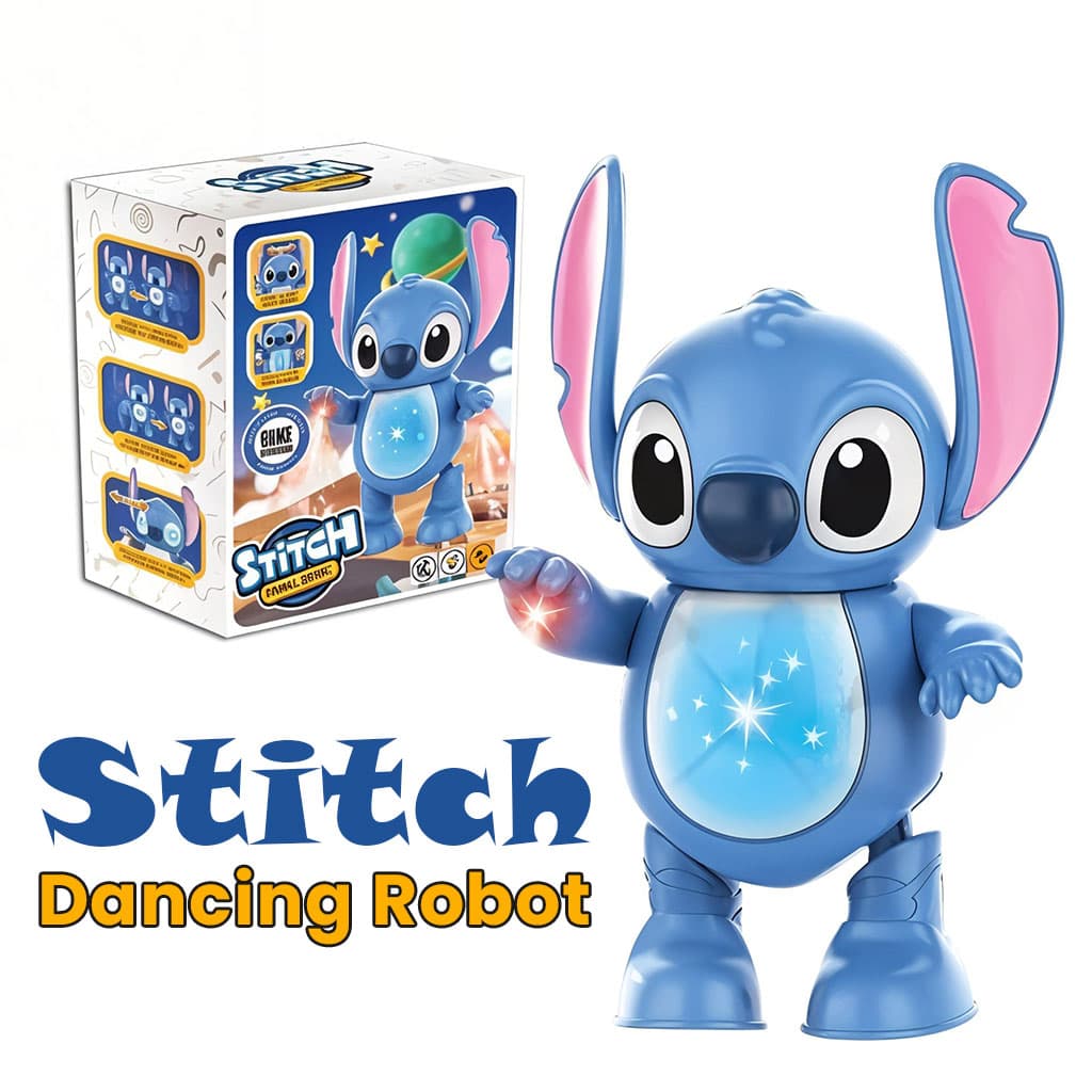 Jouet Danseur Interactif Musical Stitch avec Lumières – لعبة ستيتش الراقصة — صورة 1