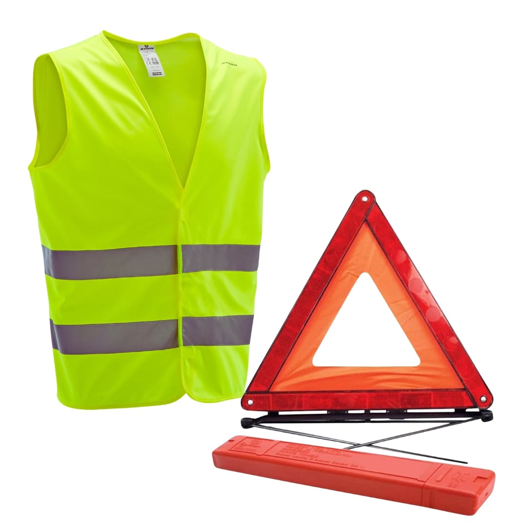 Kit de Sécurité Triangle Et Gilet De Signalisation De Secours — صورة 2