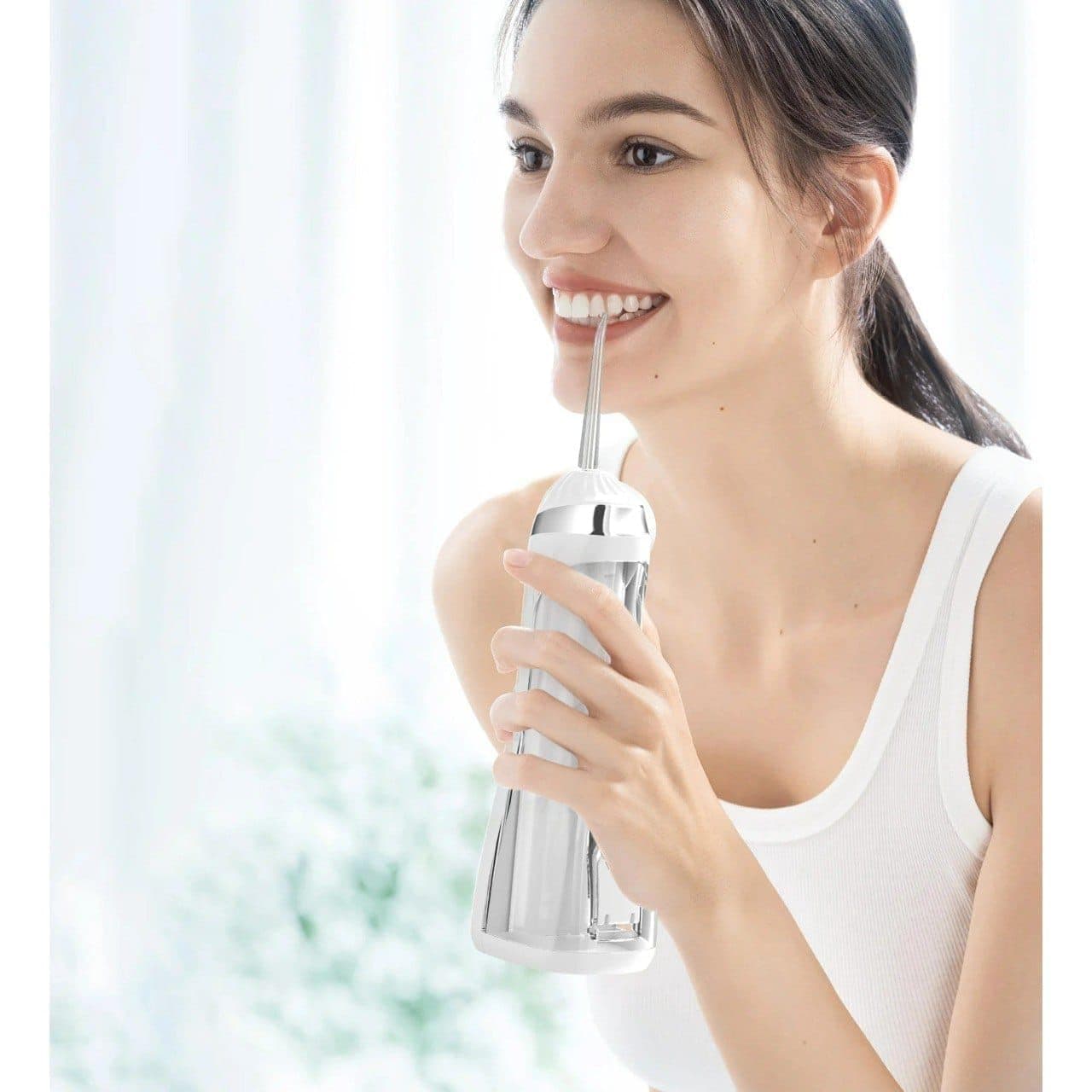 Hydropulseur Dentaire Sans Fil Jet Dentaire Portable à 3 Modes et 4 Buses - جهاز تنظيف الأسنان واللثة المائي - Soins et Beauté - صورة 5
