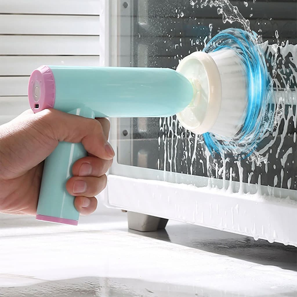 Brosse de Nettoyage Électrique Sans Fil 7en1 – فرشات تنظيف متعددة الرؤوس — صورة 4
