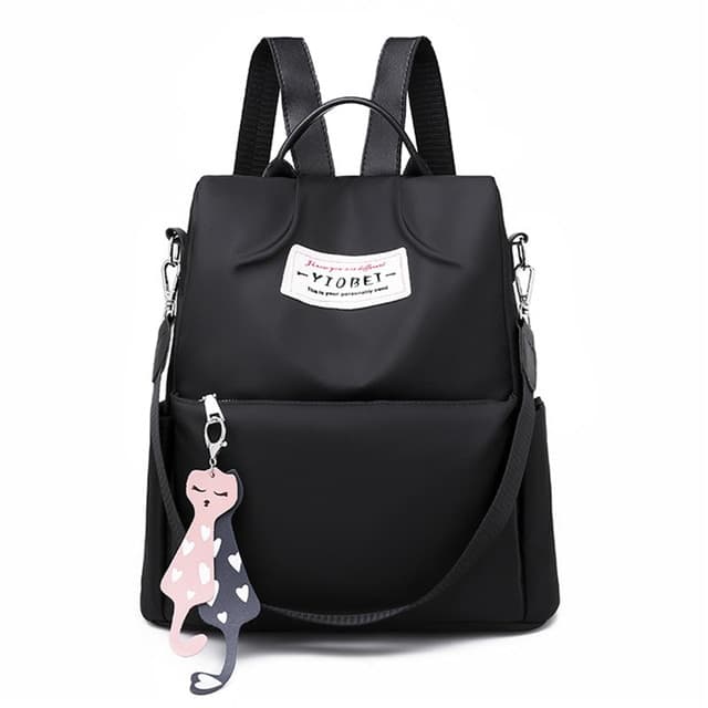 Sac à dos oxford Antivol étanche Pour Femme – Noir — صورة 5