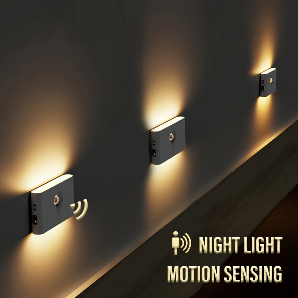 طقم مصابيح ذكية للممرات | Smart Applique LED Détecteur | 2 قطع قابلة للشحن — صورة 10