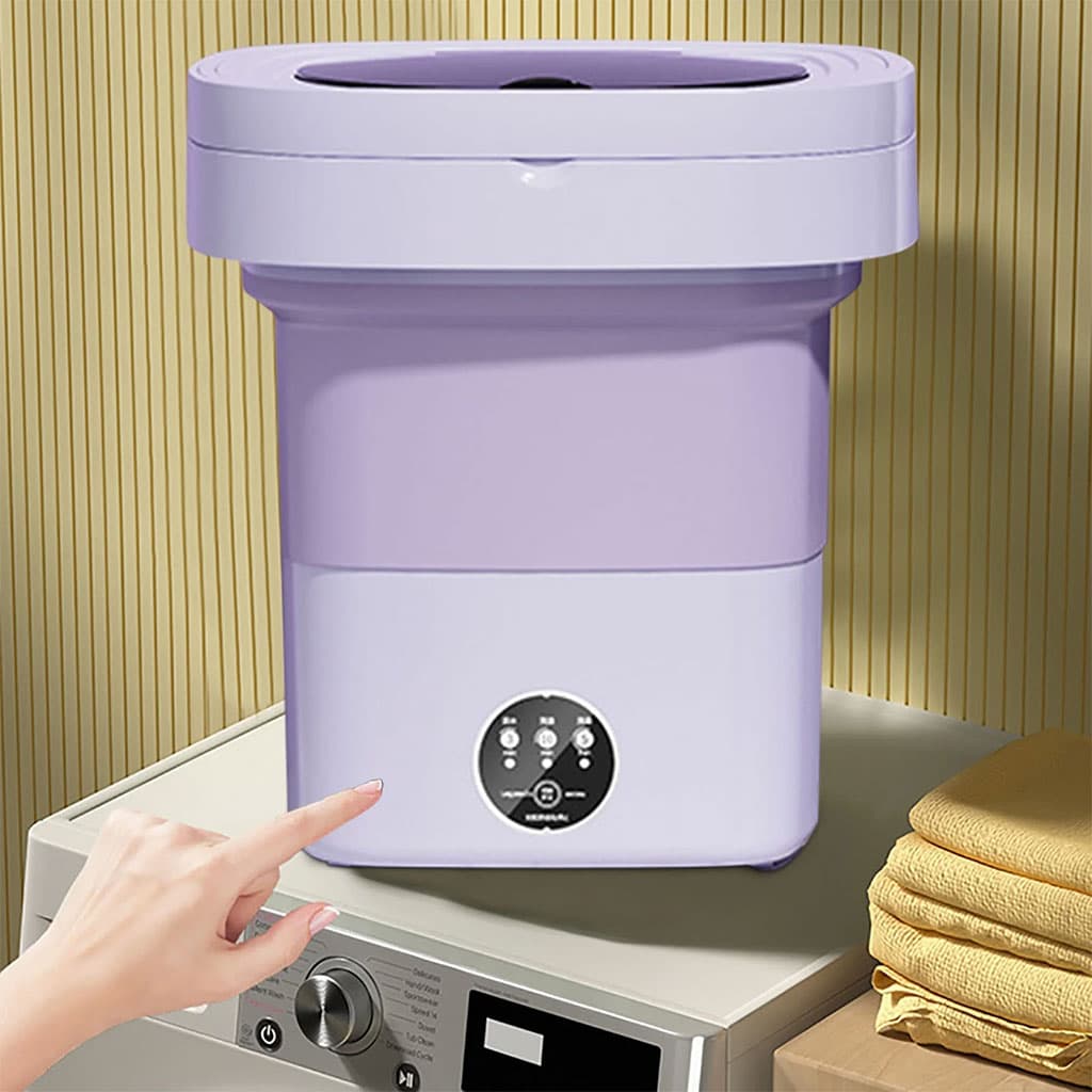 Mini Machine à Laver Pliable et Portable 3 Modes avec Fonction Déshydratation – غسالة ملابس محمولة — صورة 5