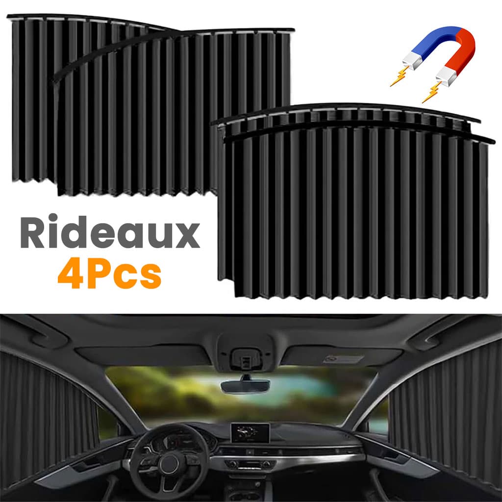 ستائر السيارة المغناطيسية | Rideaux Accordéon Magnétiques | 4 قطع — صورة 1