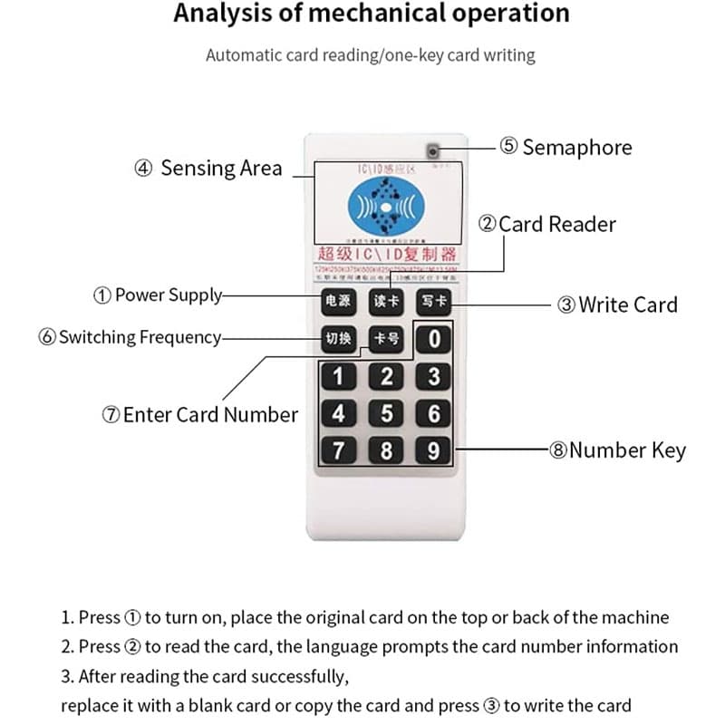 Duplicateur de Cartes Multifréquences avec Avertisseur Sonore – جهاز نسخ البطاقات الإلكترونية — صورة 6