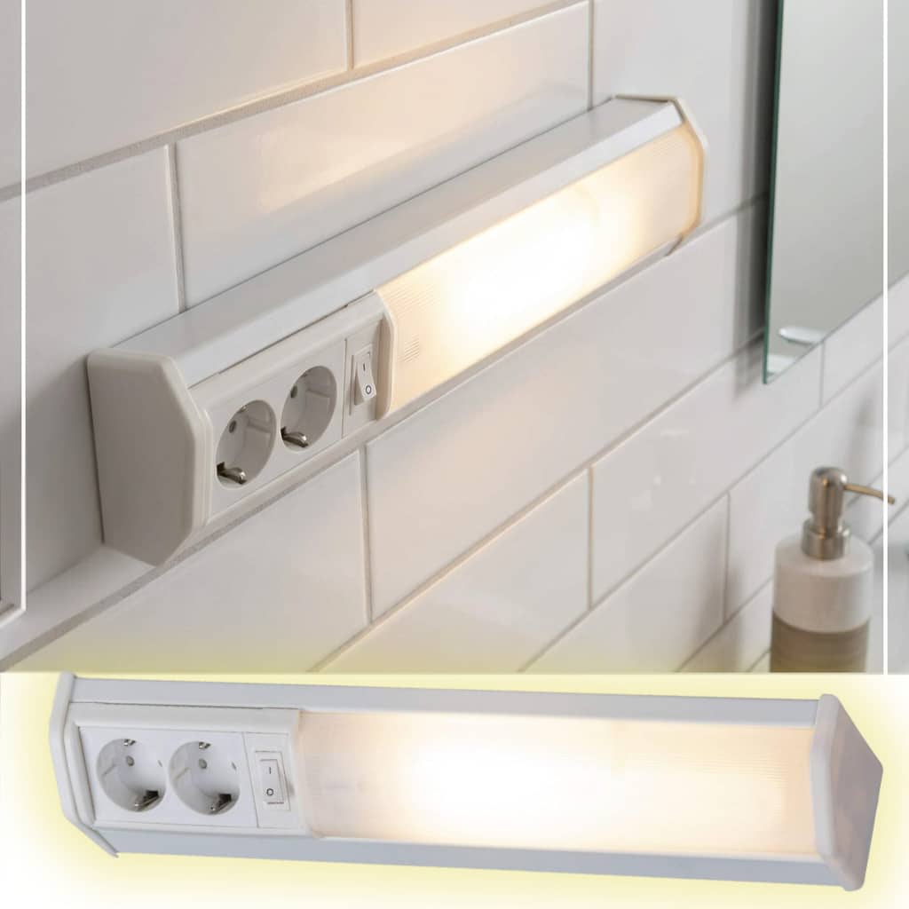 Applique murale linéaire 10W 50cm avec 2 prises - مصباح جداري خطي مزود بمقبسين