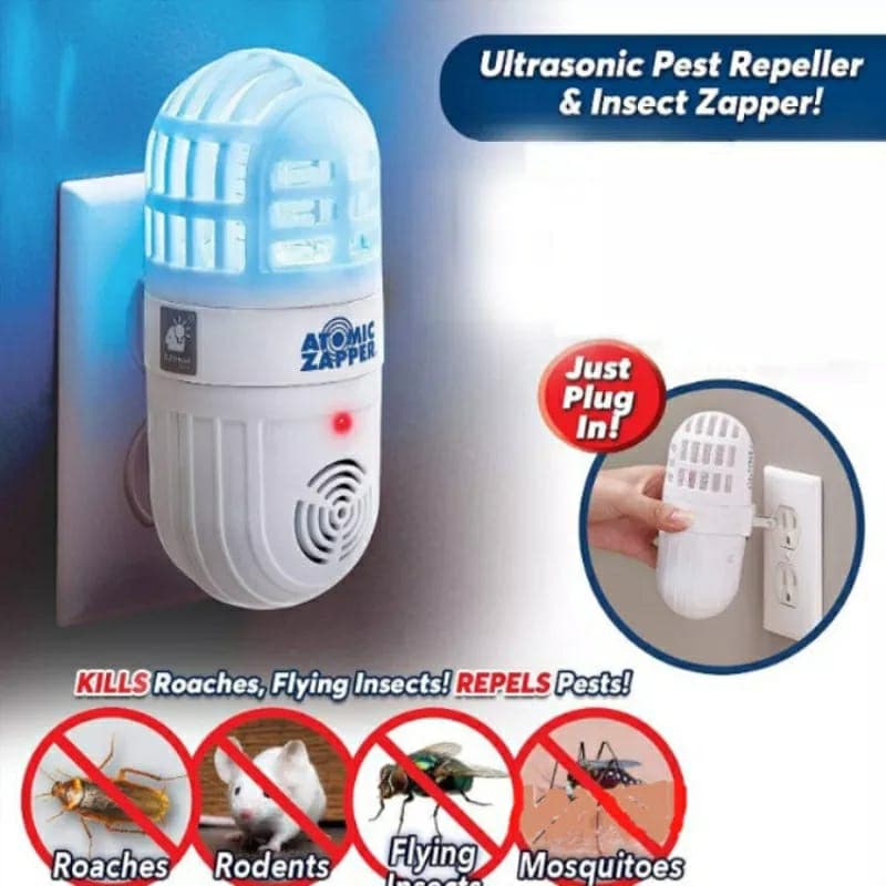 Répulsif antiparasitaire ultrasonique 2en1 et zapper d’insectes — صورة 2