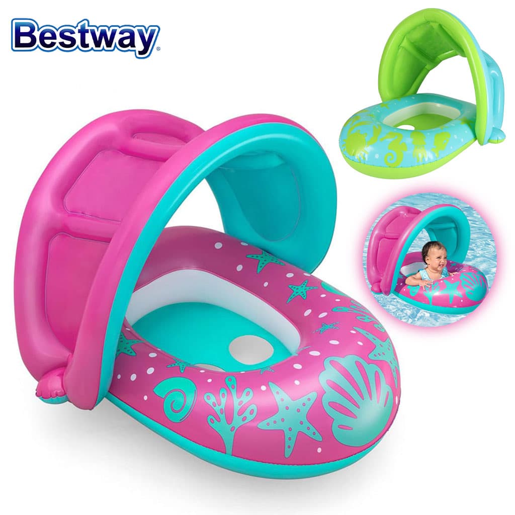 Bouée Gonflable pour enfants avec toit de protection UV Bestway 34091 - عوامة مائية للأطفال - Produits de saison - صورة 6