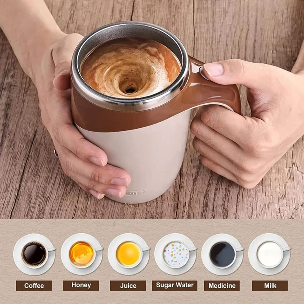 Tasse de mousseur de lait automatique multifonctionnelle à chargement USB — صورة 6