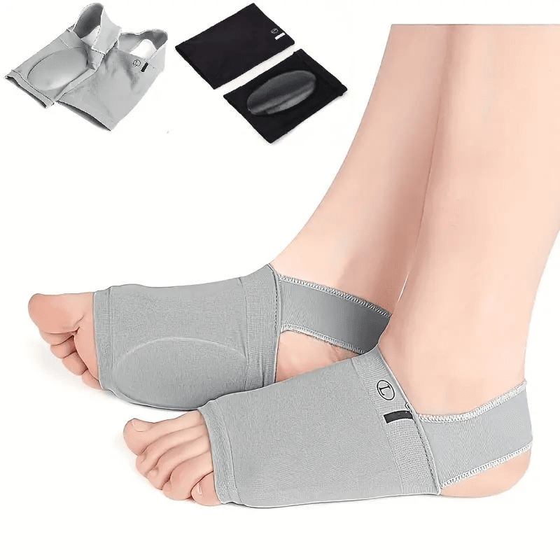 Paire Semelles de pied Soutien de la voûte plantaire en silicone pour fasciite plantaire orthopédique — صورة 4