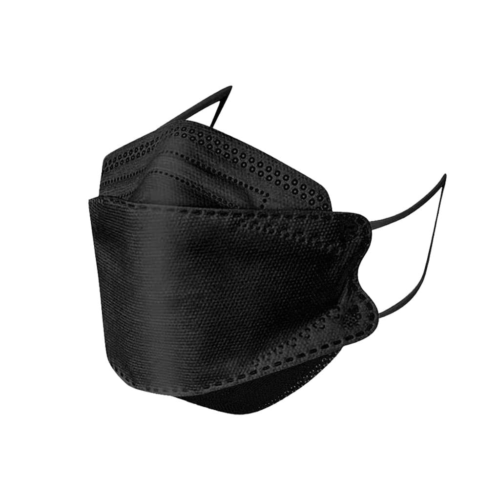 Lot de 20Pcs Bavettes 3D FFP2 à Quatre couches - علبة كمامات سوداء عالية الجودة — صورة 3