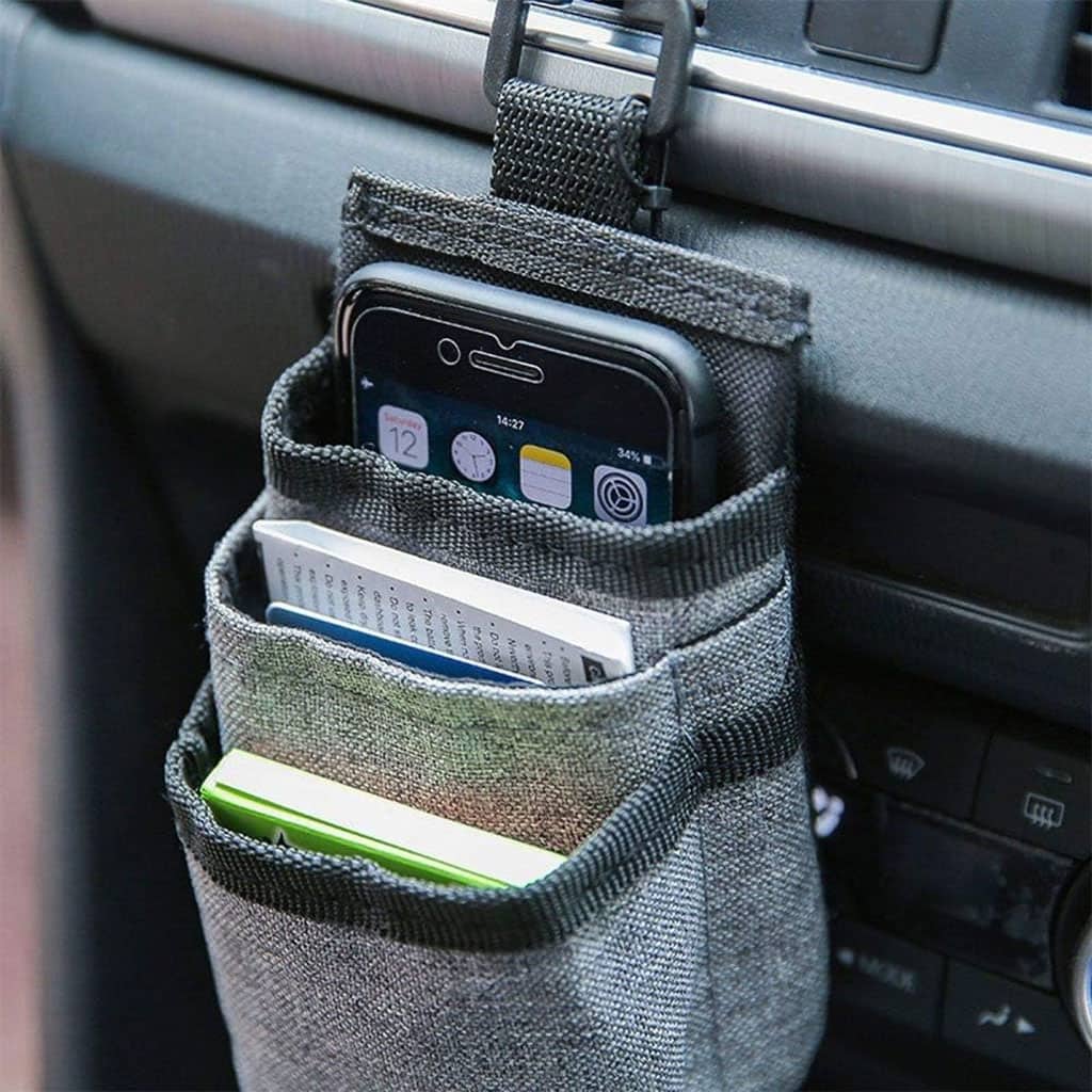 Organiseur de poche pour grille d’aération de voiture – منظم أغراض في السيارة