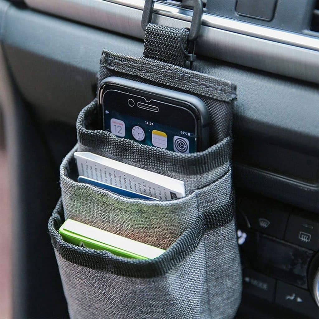 Organiseur de poche pour grille d’aération de voiture – منظم أغراض في السيارة — صورة 1