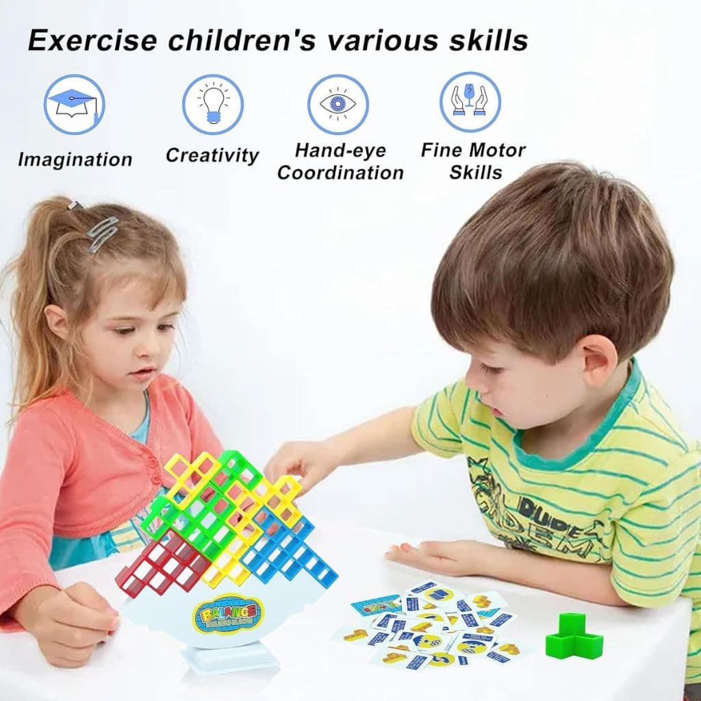 Jeu d'Équilibre Tetra Tower Balance Building Blocks – لعبة توازن — صورة 4