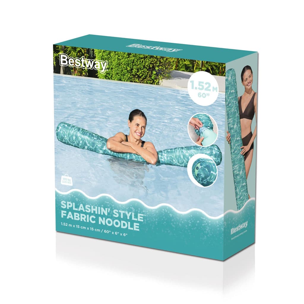 Nouille de Piscine Gonflable avec Housse en Tissu Lavable Bestway 43734 - عوامة مسبح هوائية مغطاة بالقماش - Camping et Randonnée - صورة 4