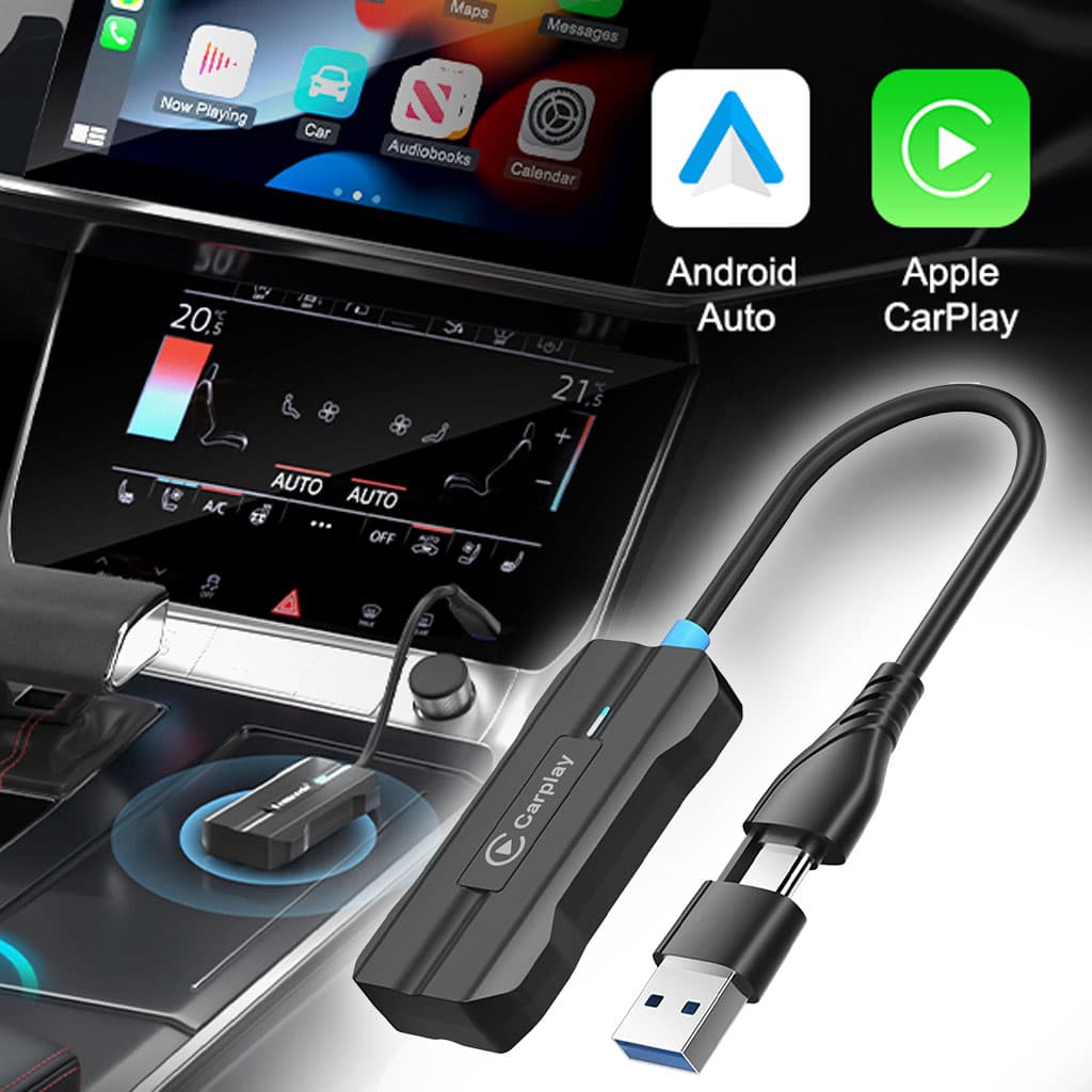 Adaptateur USB CarPlay Sans Fil pour Voitures - جهاز ميديا ذكي للسيارات — صورة 1