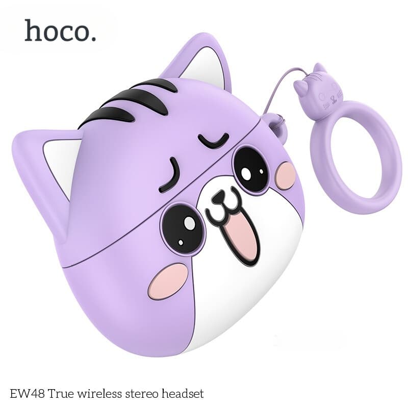 Hoco Écouteurs Sans Fil stéreo Bluetooth 5.3 + Case Forme De Chat TWS EW 48 — صورة 3