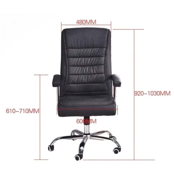 Chaise de Bureau Présidentiel LUXE avec base pivotante et ressorts ensachés – كرسي مكتب مريح وجودة عالية — صورة 7