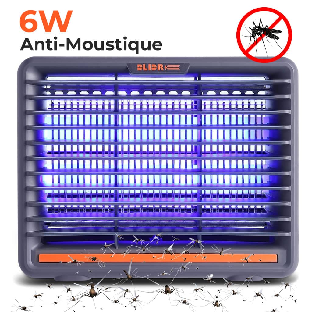 Lampe Anti-Moustiques Électrique 6W Double Tube UV