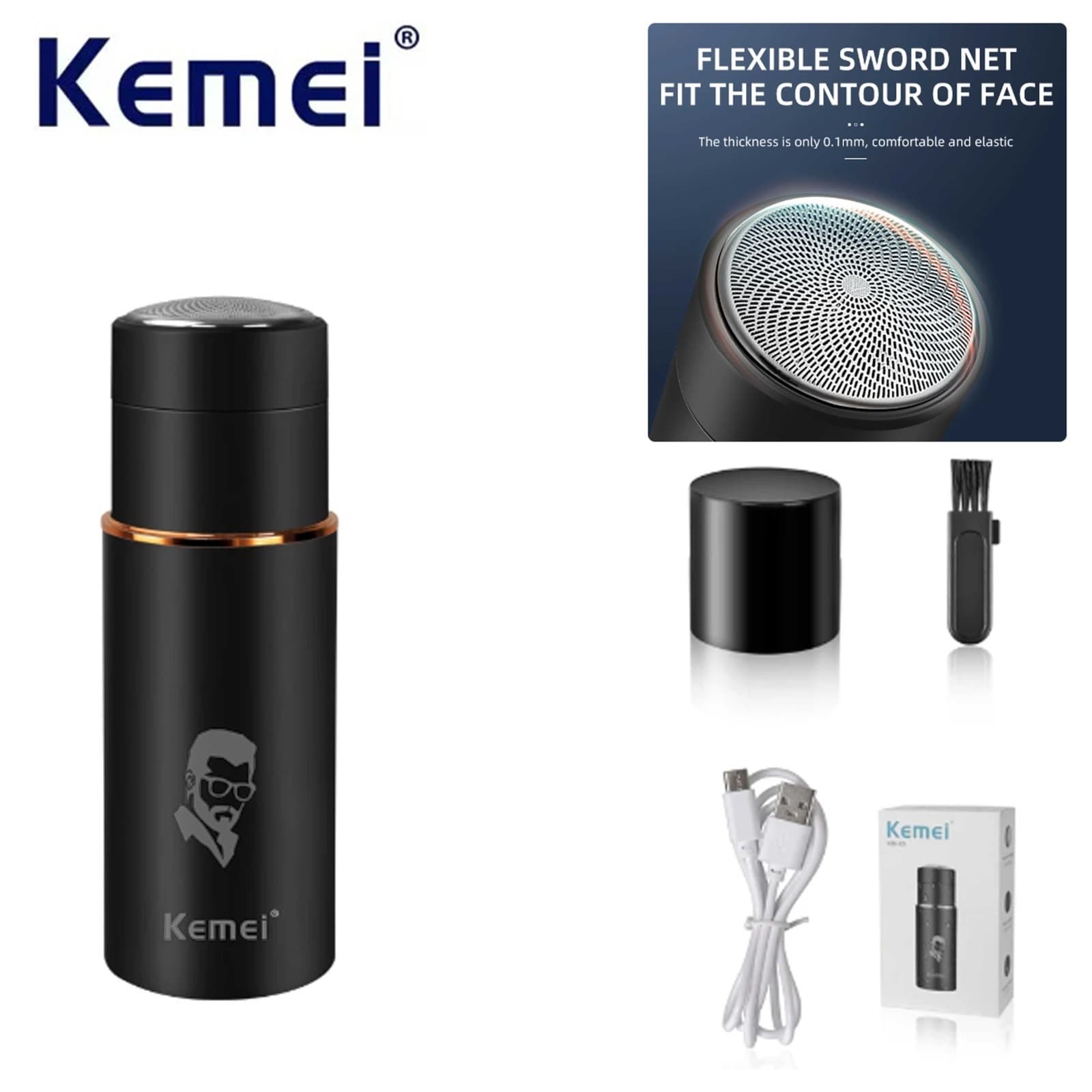 آلة حلاقة كهربائية | Kemei KM-X5 Tondeuse Portable | محمولة — صورة 1