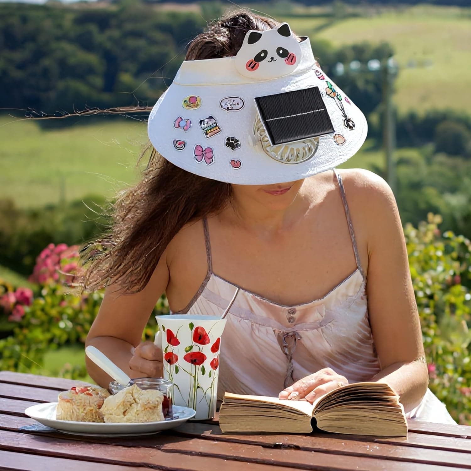 Casquette Anti-Chaleur avec Ventilateur Solaire et Rechargeable USB - قبعة التبريد الشمسية الذكية مع مروحة مدمجة قابلة للشحن - Vacance & Loisir - صورة 5
