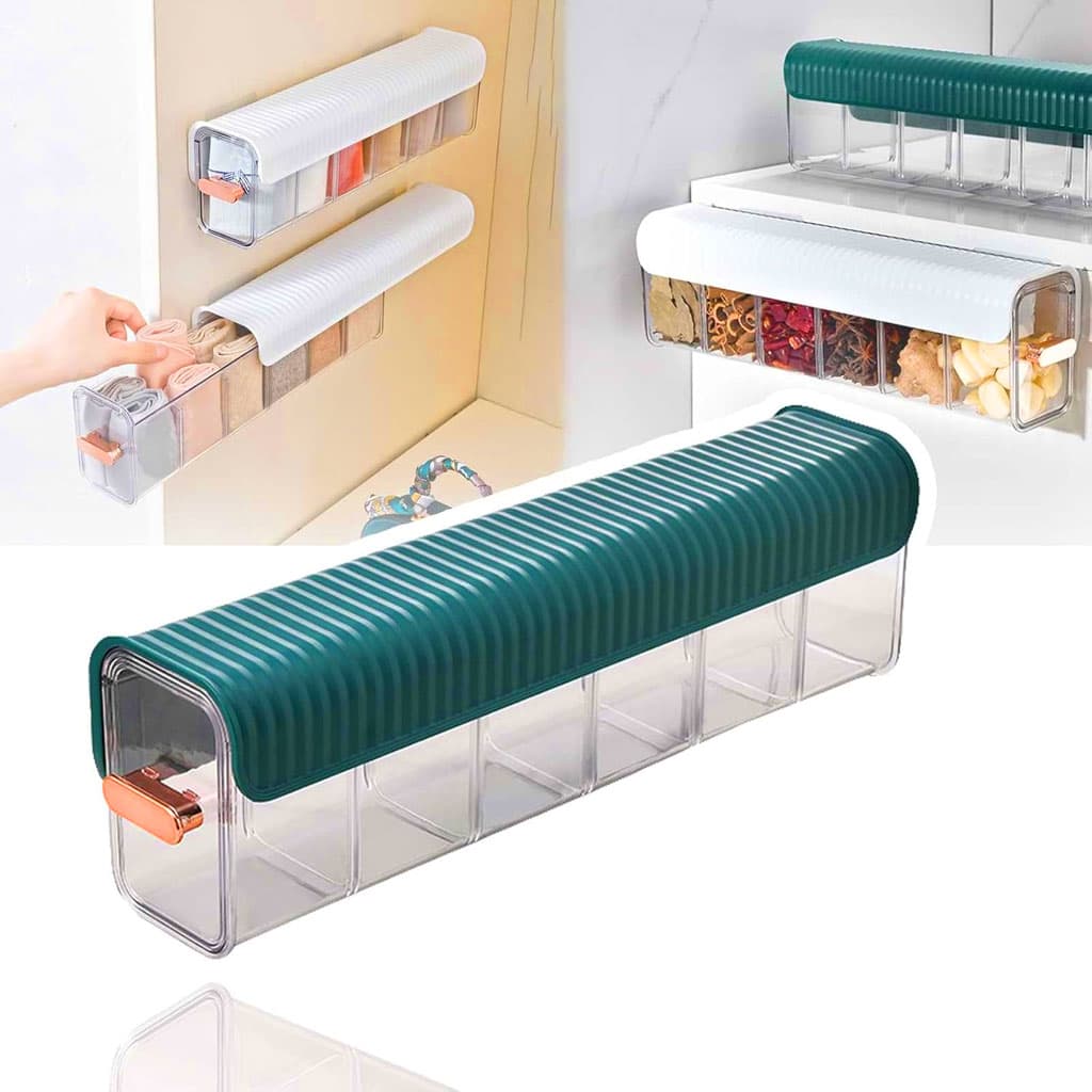 Boîte de rangement multifonctionnelle à plusieurs compartiments 1Pcs – علبة لتنظيم الأغراض متعددة الإستعمالات — صورة 1