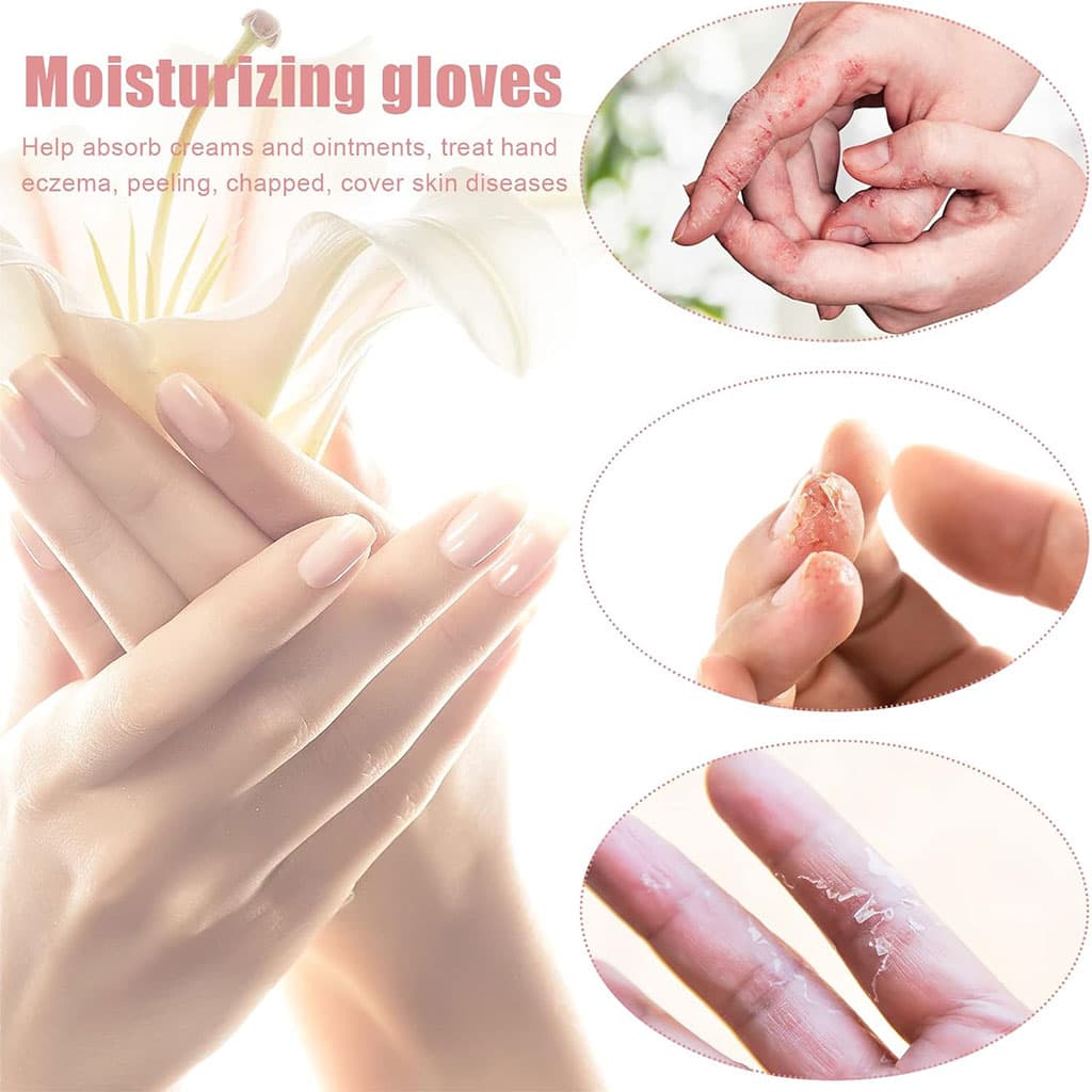 Gants hydratants en coton pour écran tactile — صورة 2