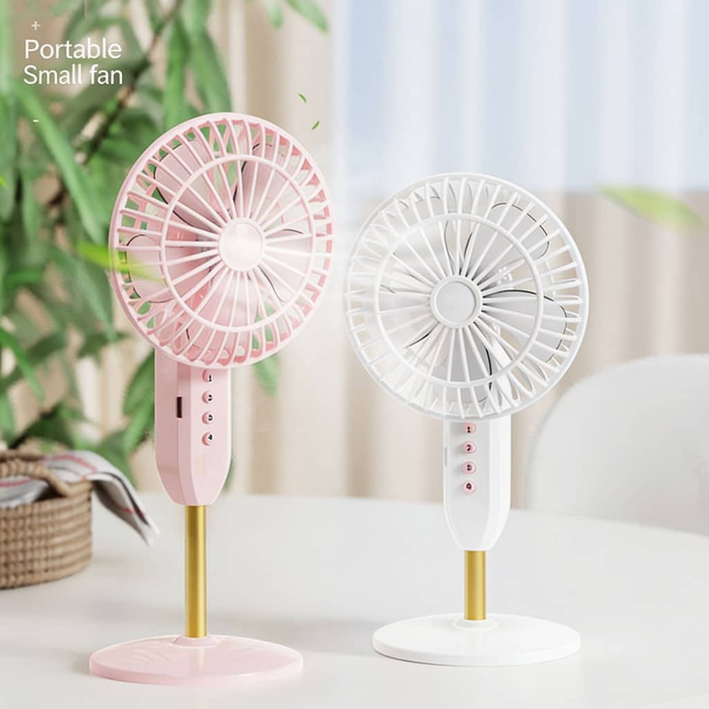 Mini Ventilateur de Bureau Portable USB - Ultra-Silencieux avec Batterie 1200mAh - مروحة المكتب اللاسلكية والمحمولة فائقة الهدوء بـ 3 سرعات