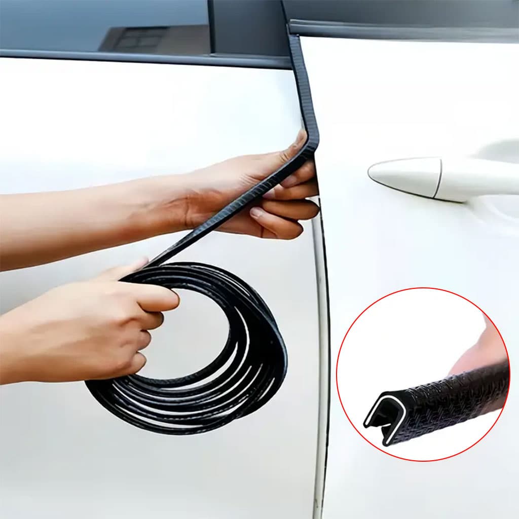 Bande Protection pour Bord Portière de Voiture en Caoutchouc 5m – شريط حماية أبواب السيارة — صورة 3
