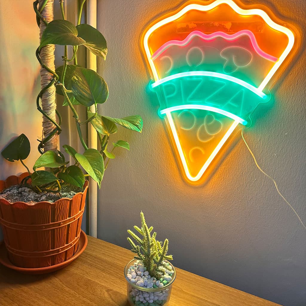Signe Néon Led Pizza Pour Décoration De Restaurant — صورة 2