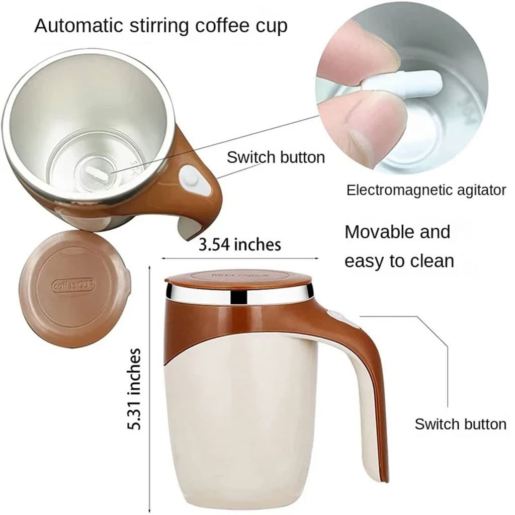 Tasse de mousseur de lait automatique multifonctionnelle à chargement USB — صورة 4
