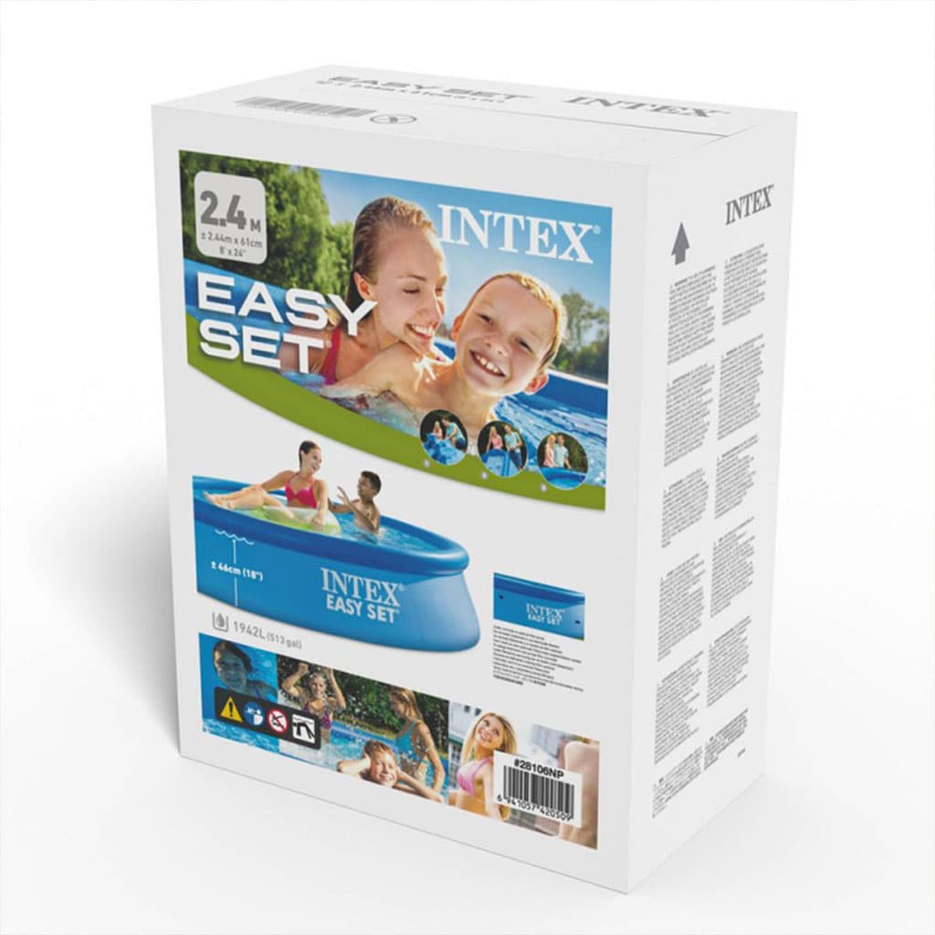 INTEX Piscine Gonflable Ronde Easy Set , Blue, L x 244x60cm 28106NP — صورة 4