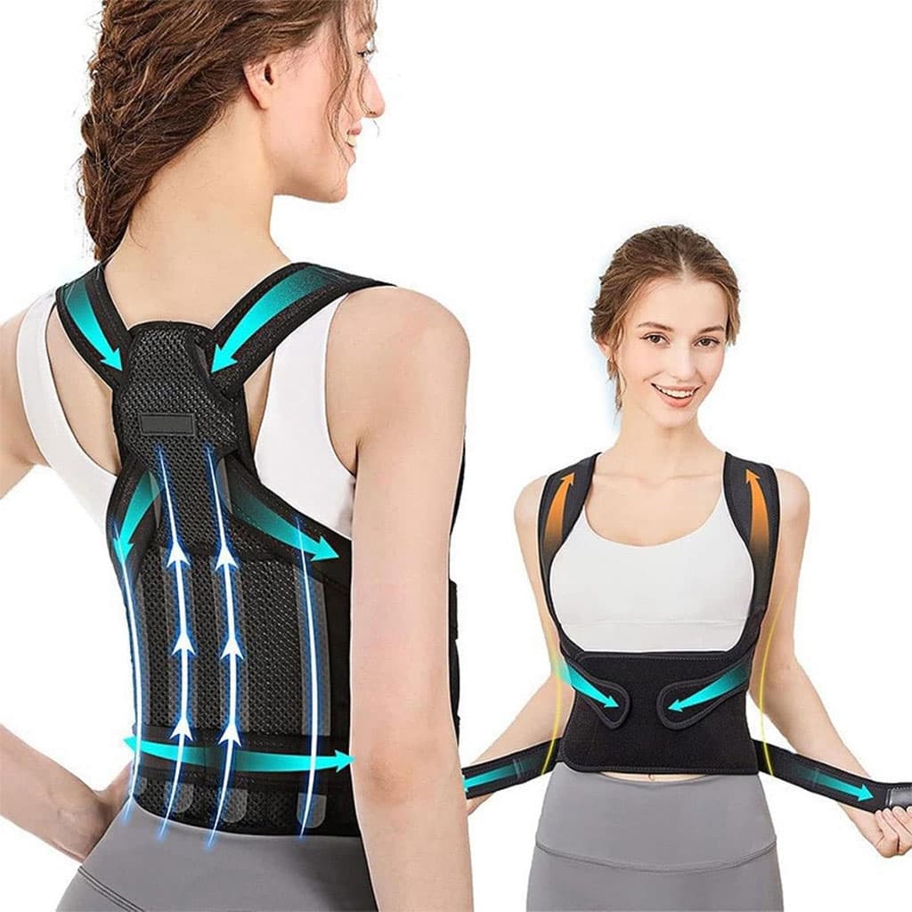 Support Dorsal Respirant et Réglable pour la Correction de la Posture – حزام شد الظهر — صورة 3
