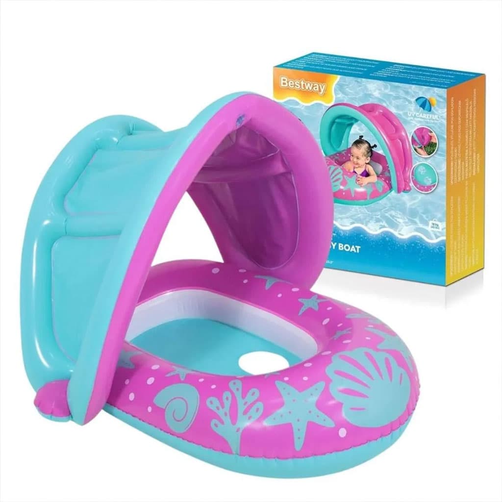 Bouée Gonflable pour enfants avec toit de protection UV Bestway 34091 - عوامة مائية للأطفال - Produits de saison - صورة 8