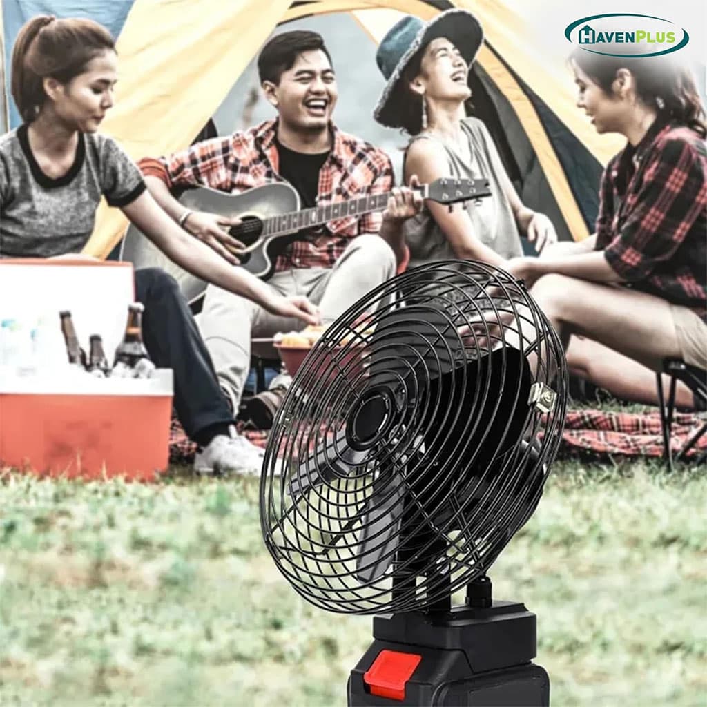 Ventilateur de Table Rechargeable avec Batterie Lithium 24V - مروحة مع بطارية كبيرة قابلة للشحن - Camping et Randonnée - صورة 5