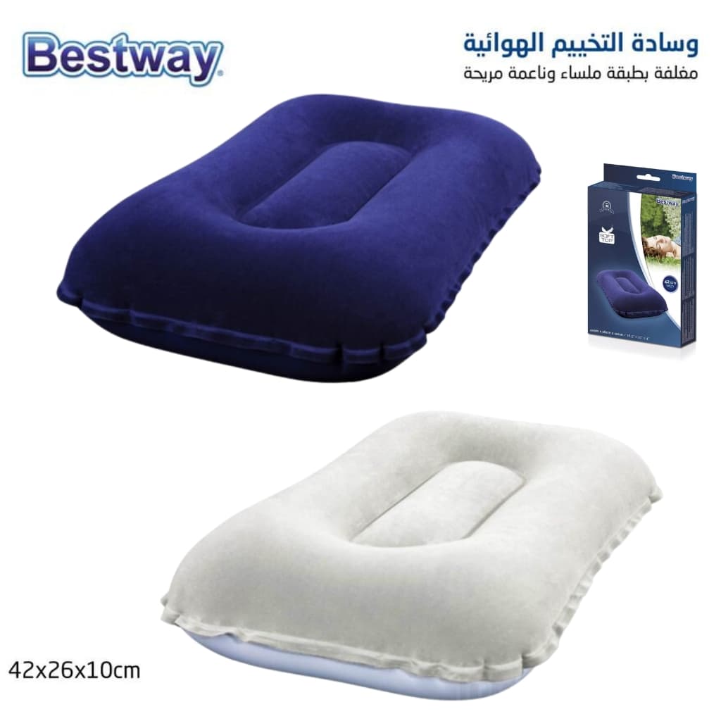 Oreiller Gonflable Confortable de Camping et Voyage Bestway 67121 — صورة 1