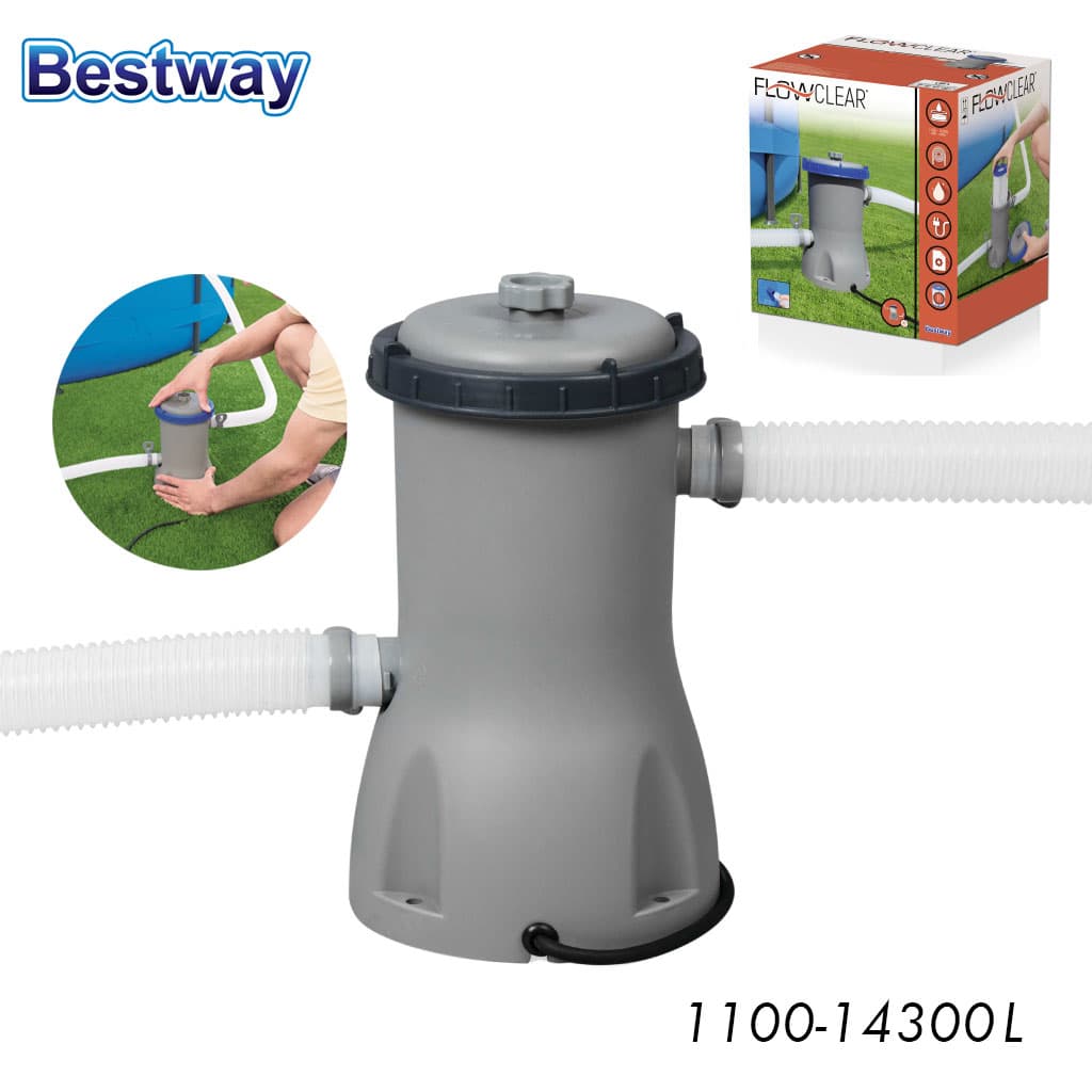 FlowClear Pompe de Filtre à Cartouche 1100-14300L Bestway 58383 — صورة 1