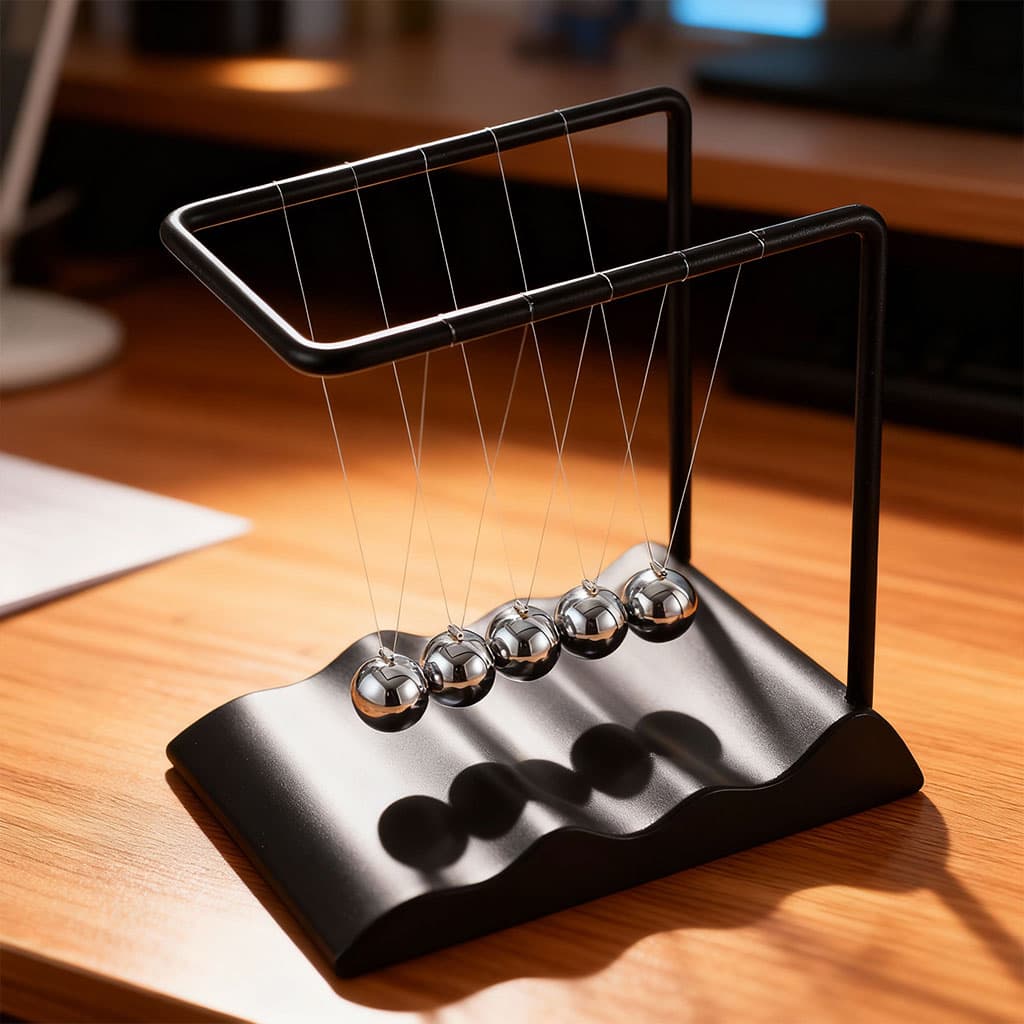 Pendule Newton Balls d’équilibre une décoration classique — صورة 1