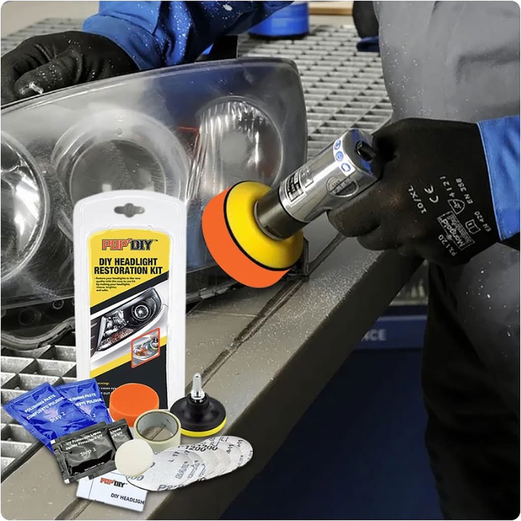 طقم تنظيف أضواء السيارة | Kit Rénovation Phare | للخدوش والاصفرار — صورة 5