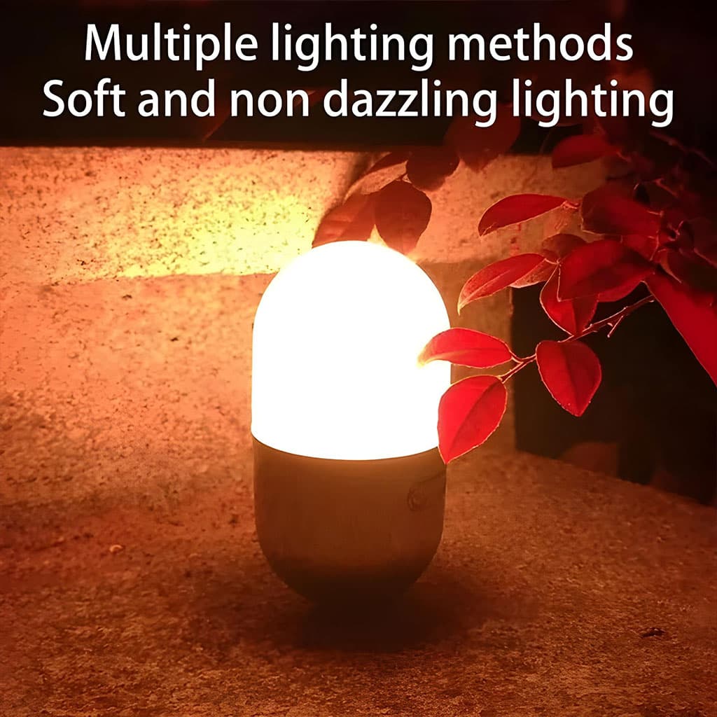 Lampe de camping rechargeable avec changement de couleur RVB – مصباح تخييم ملون — صورة 5