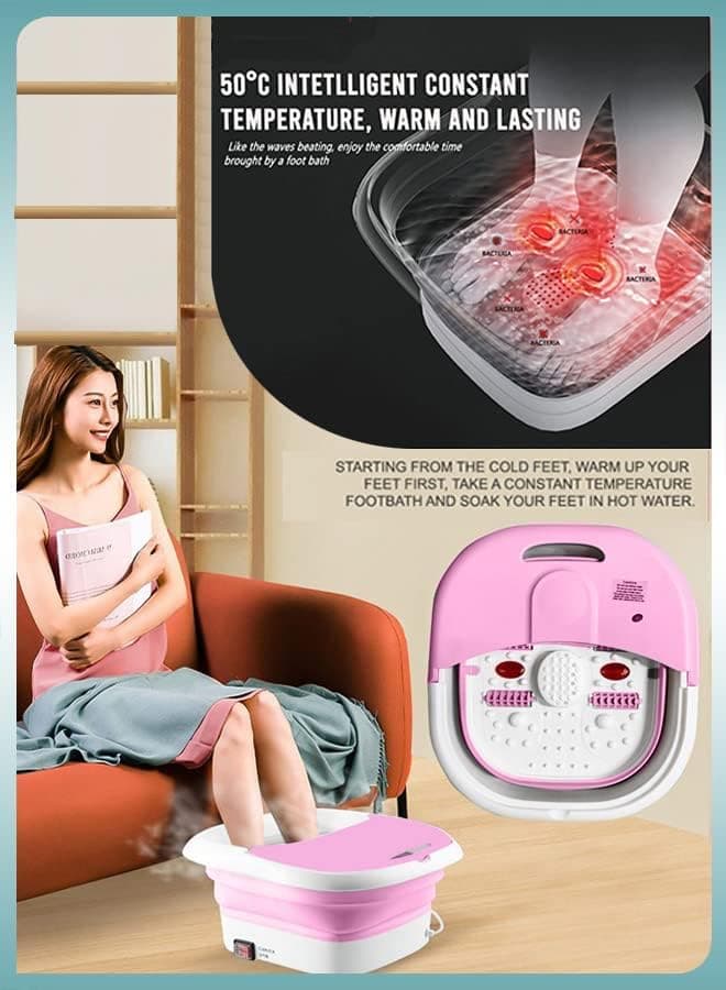 Masseur pour Pieds Pliable Hydromassant et Chauffant avec Rouleaux Shiatsu - جهاز مساج وتدليك القدمين المطور القابل للطي مع خاصية التسخين والفقاعات - Soins et Beauté - صورة 3