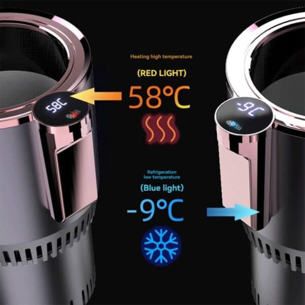 Chauffe-gobelet et refroidisseur de Tasse 2en1 pour Voiture – جهاز تسخين وتبريد المشروبات — صورة 2