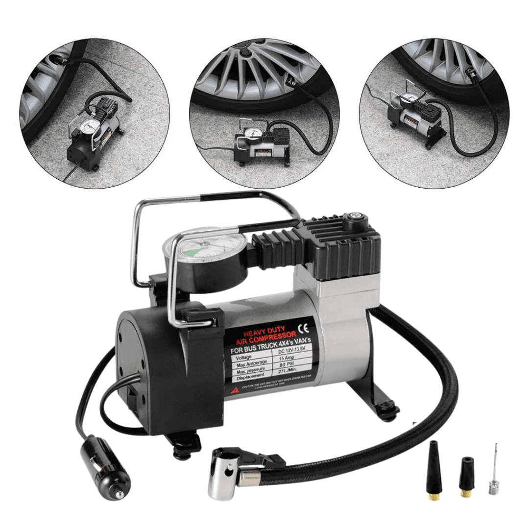 Air Compresseur et Gonfleur de pneu DC 12V prise allume ci-gare