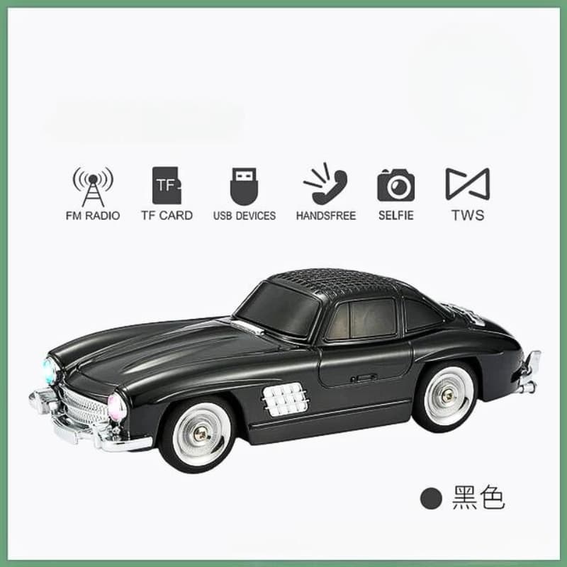 Haut-parleur audio Bluetooth sans fil En forme de Voiture Vintage , Carte mémoire , appels , AUX , Clé USB , FM RADIO — صورة 3