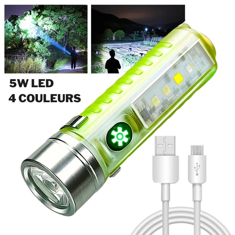 Mini lampe de poche LED multifonction super lumineuse avec aimant — صورة 1