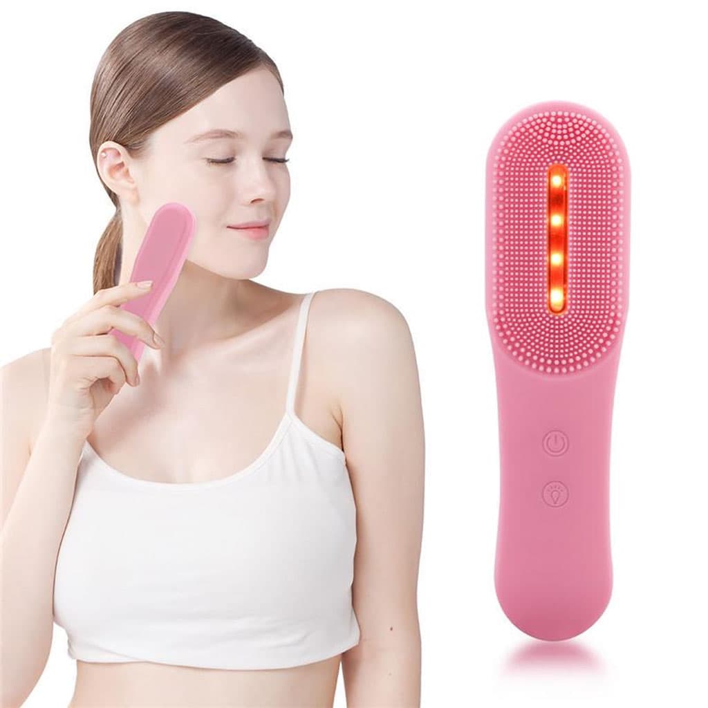 Appareil de Soin du Visage en Silicone nettoie les pores et les points noirs – فرشاة تنظيف الوجه بخاصية الإهتزاز — صورة 1