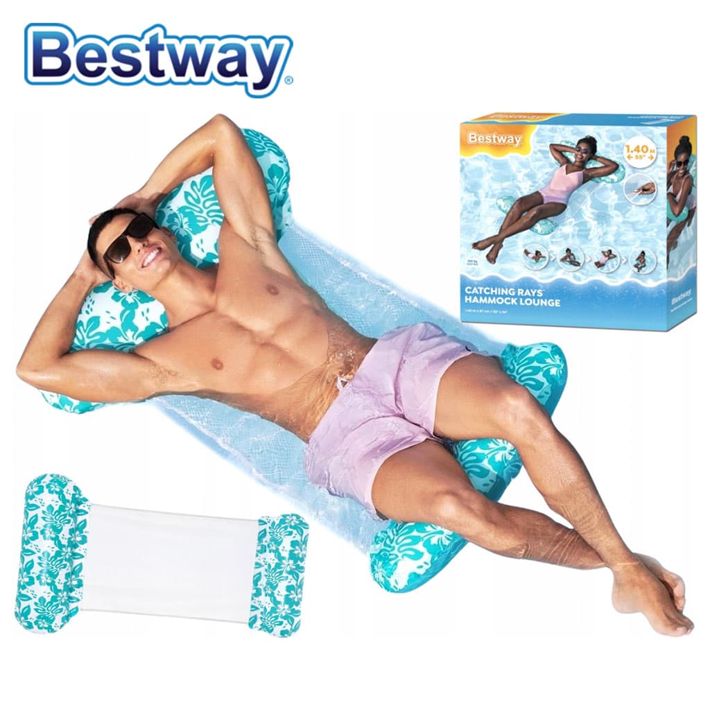 Hamac de Piscine Gonflable Multifonction 4-en-1 avec Siège en Maille - عوامة مسبح هوائية 4 في 1 بنسيج شبكي - Produits de saison - صورة 1
