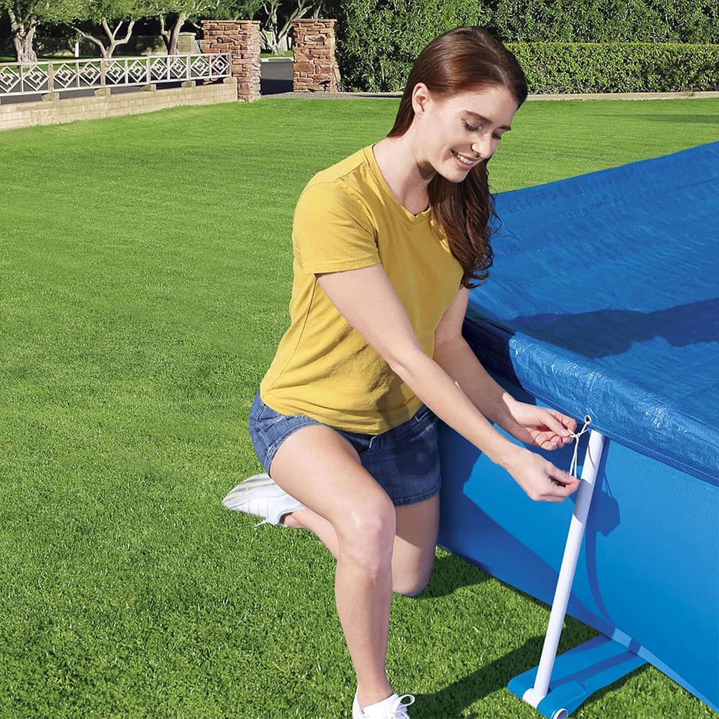 Grand bâche de piscine rectangulaire en polyéthylène 259 x 170 cm Bestway 58105 – غطاء مسبح — صورة 5